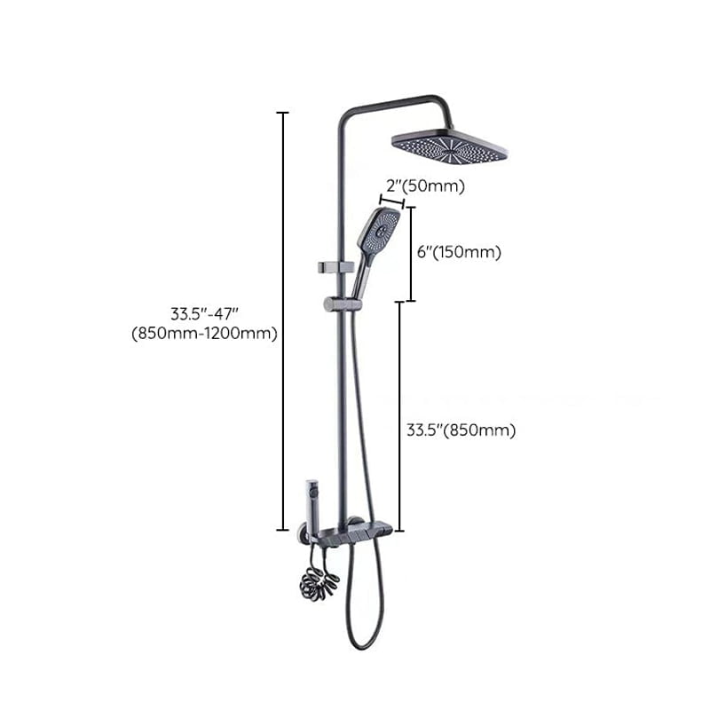 Yimanuo Ρυθμιζόμενη Στήλη Ντουζ με Μπαταρία - Adjustable Shower Column with Faucet