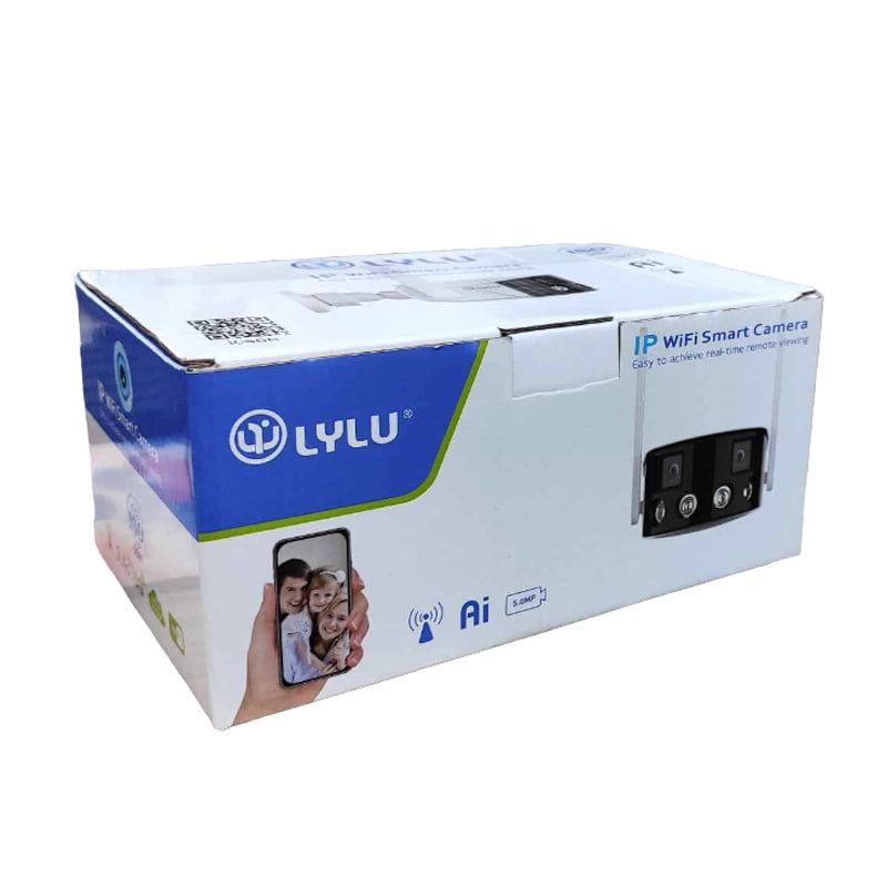 Lylu IP Κάμερα ασφαλείας 5.0MP - Dual Lens Wide View IP WIFI Smart Camera 5.0MP Ai