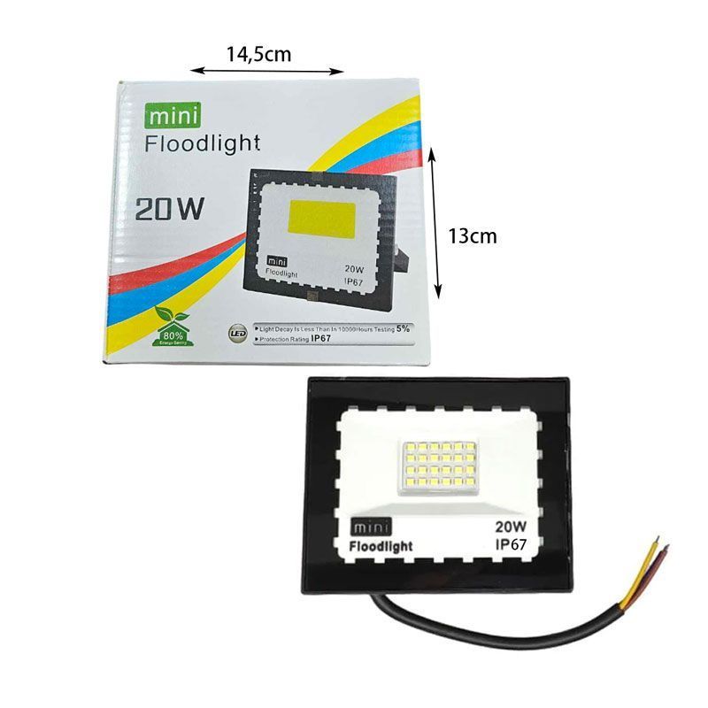 Mini Προβολέας LED 20W Αδιάβροχος IP67 - Mini floodlight 20W - Angel shopping