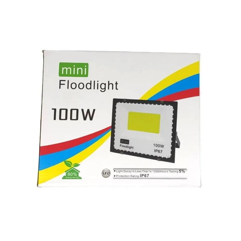 Mini Προβολέας IP66 Ισχύος 100W Ψυχρό φως – LED flood light