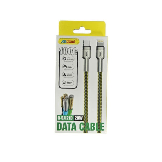 Andowl Καλώδιο δεδομένων Type-C σε Lighting 20W Q-SJ121D - Data Cable