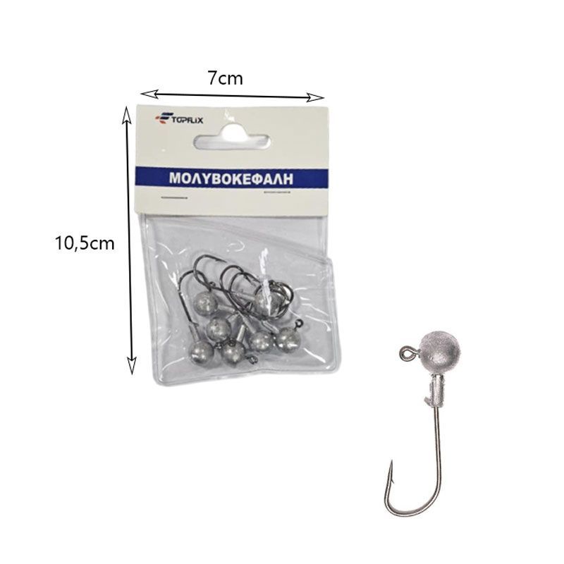 Μολυβοκεφαλές Ψαρέματος 5g- Jig Heads Fishing Hooks