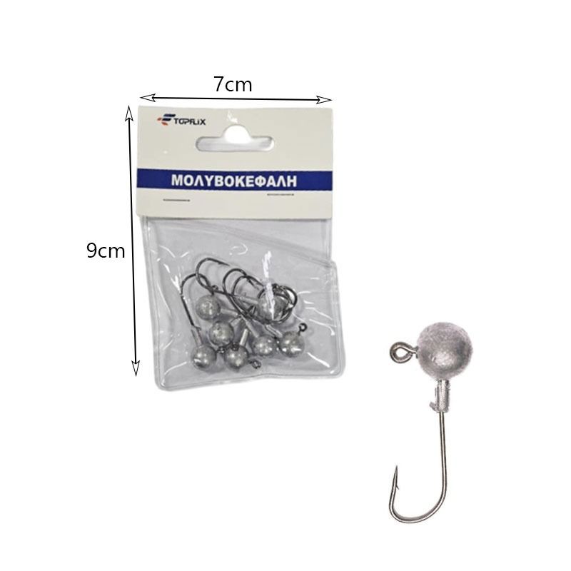 Μολυβοκεφαλές Ψαρέματος 10g- Jig Heads Fishing Hooks - Angel shopping