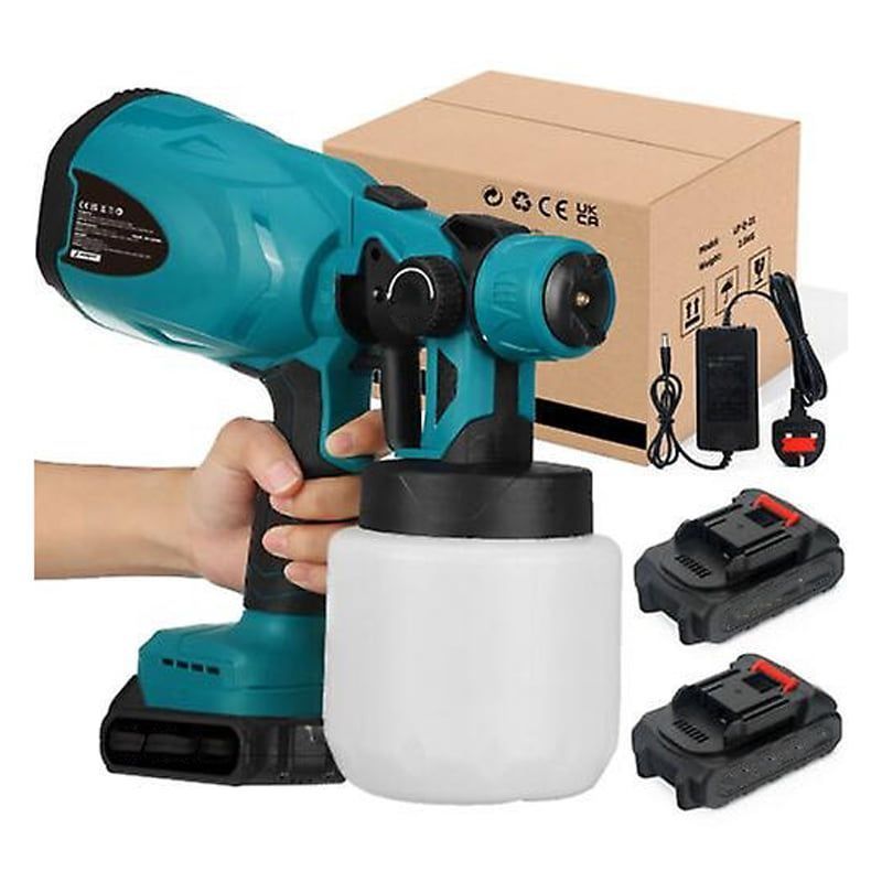Πιστόλι Βαφής με 2 Μπαταρίες  - Professional Power Tools Portable Spray Gun Li-ion