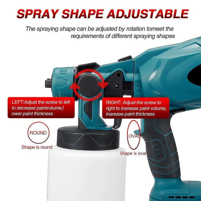 Πιστόλι Βαφής με 2 Μπαταρίες  - Professional Power Tools Portable Spray Gun Li-ion
