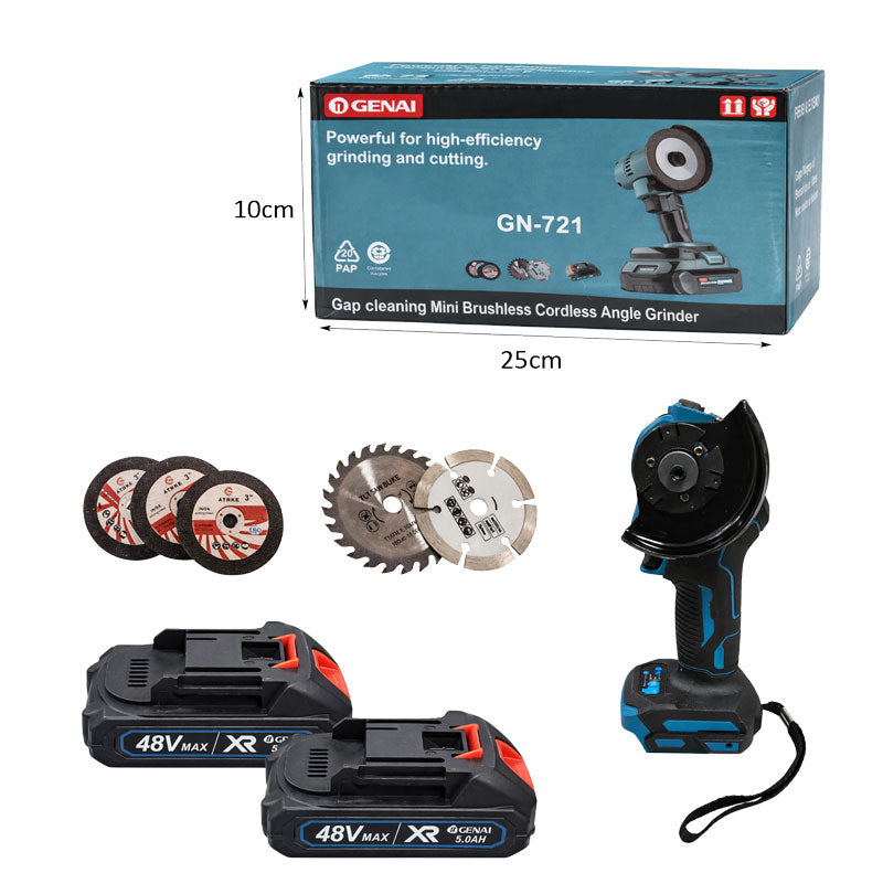 Genai Ασύρματος Γωνιακός Τροχός Μπαταρίας Brushless GN-721 48V - Cordless Brushless Angle Grinder