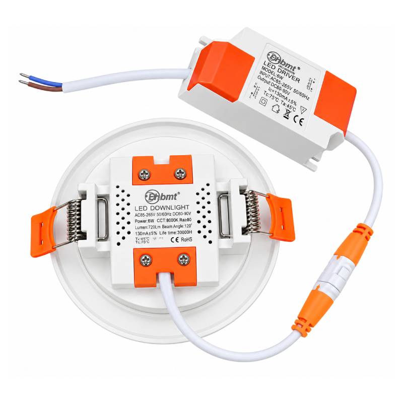 Χωνευτό Σποτάκι LED 6W Στρογγυλό με Driver – Recessed LED Spotlight
