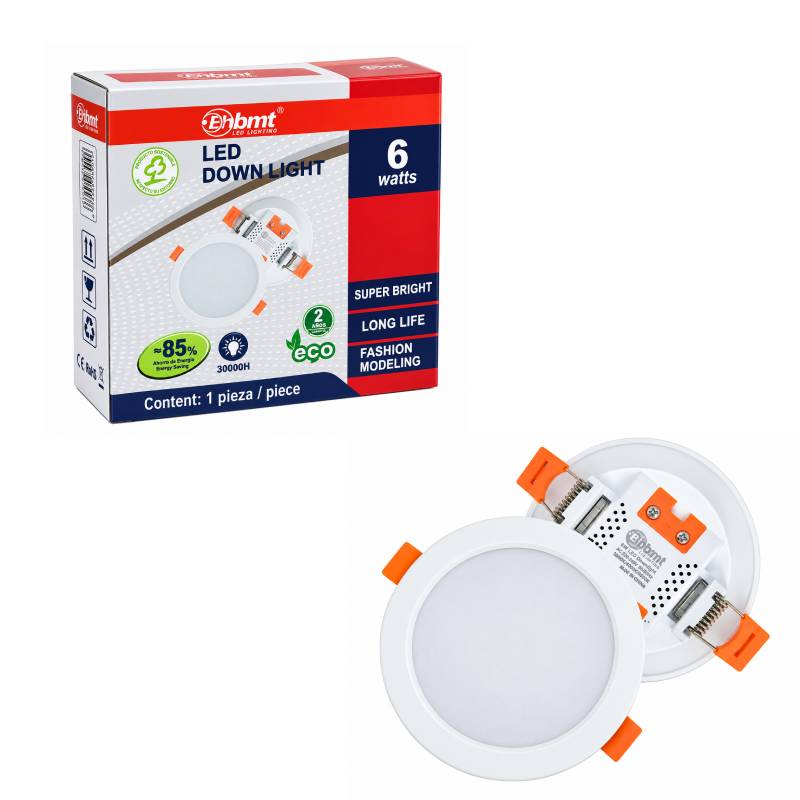 Χωνευτό Σποτάκι LED 6W Στρογγυλό με Driver – Recessed LED Spotlight