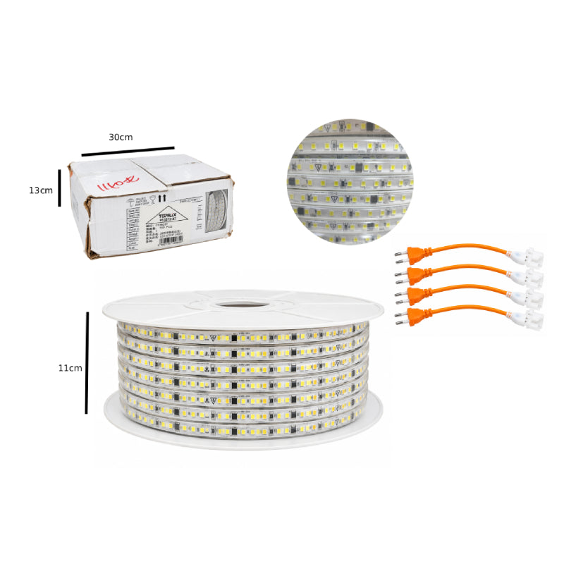 Φωτοσωλήνας LED 2835 Λευκού Φωτισμού - LED Rope Light 2835 White Light