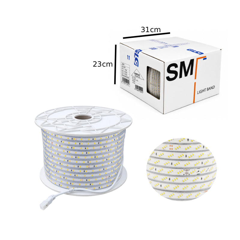 Φωτοσωλήνας LED 2835 180 LED/m 100m Λευκό Φως - LED Rope Light 2835 180 LED/m 100m White Light