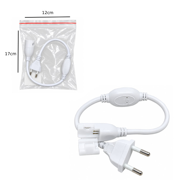 Καλώδιο Τροφοδοσίας για Φωτοσωλήνα LED - LED Rope Light Power Cable