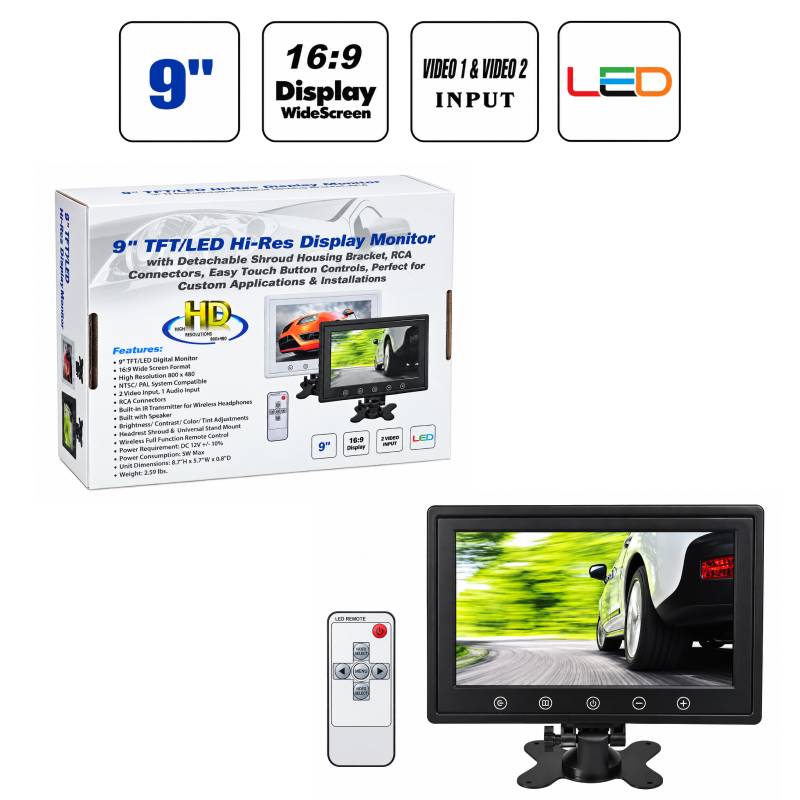 Οθόνη Αυτοκινήτου TFT/LED 9" – Car Monitor