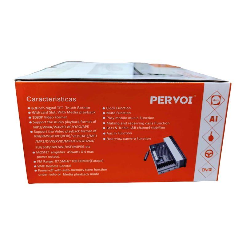 PerVoi οθόνη αυτοκινήτου 6.9" HD αφής 1DIN 2+32GB CTC-6890 - Car stereo player touch screen