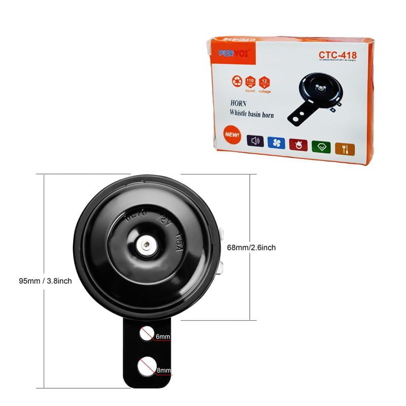PerVoi CTC-418 Κόρνα Μοτοσυκλέτας/ Αυτοκινήτου 12V 2.5A 110dB - Horn Whistle Basin