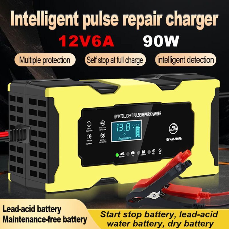Φορτιστής Μπαταρίας Αυτοκινήτου 4Ah-100Ah 12V 6A - Intelligent Pulse Repair Charger XJB-139-02-1206