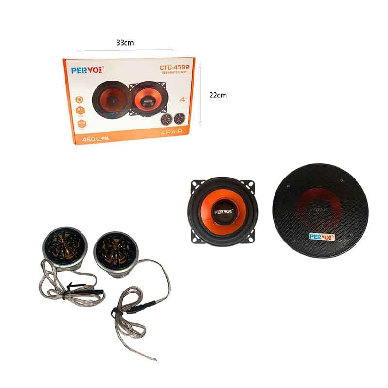 PerVoi Ηχείο αυτοκινήτου 4 ιντσών 2 δρόμων 450W 80W RMS CTC-4592  - Drive Midrange Car Speaker