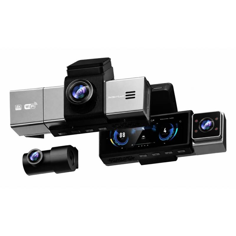 PerVoi Κάμερα Αυτοκινήτου Τριπλής Εγγραφής 4K WiFi GPS X13 - Triple Lens Dash Camera