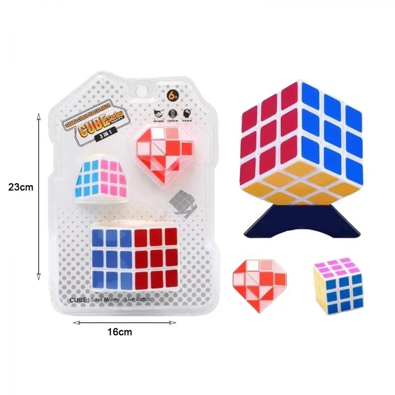 Cube series παιχνίδι κύβος 3in1 - Snake puzzle ruler cube toy