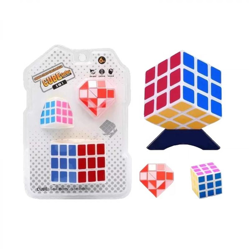 Cube series παιχνίδι κύβος 3in1 - Snake puzzle ruler cube toy - Angel shopping