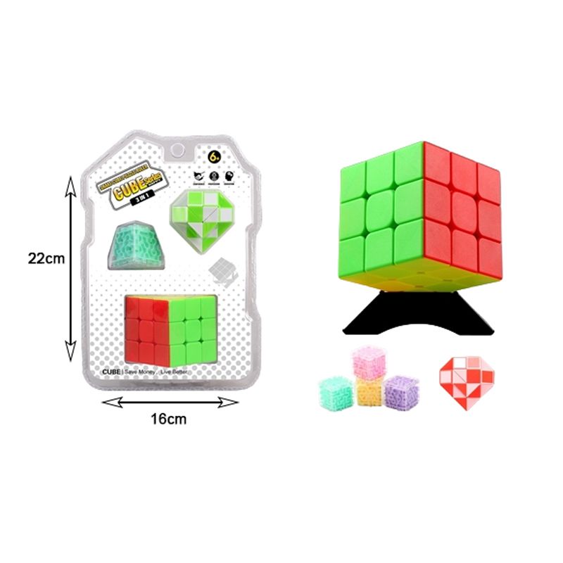 Cube series παιχνίδι κύβος 3in1 - Snake puzzle ruler cube toy