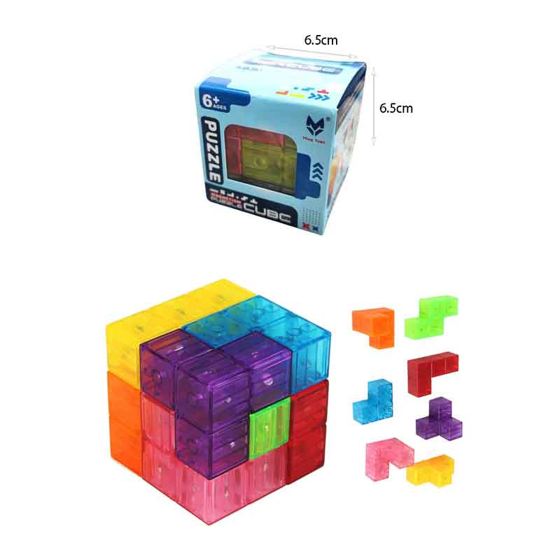 Διαφανής Πλασικός Κύβος Puzzle – Transparent Plastic Cube Puzzle
