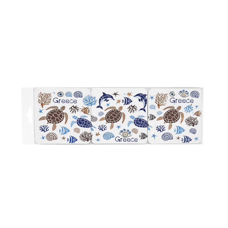 Σετ σουβέρ Greece 6τμχ - Coaster set 6pcs