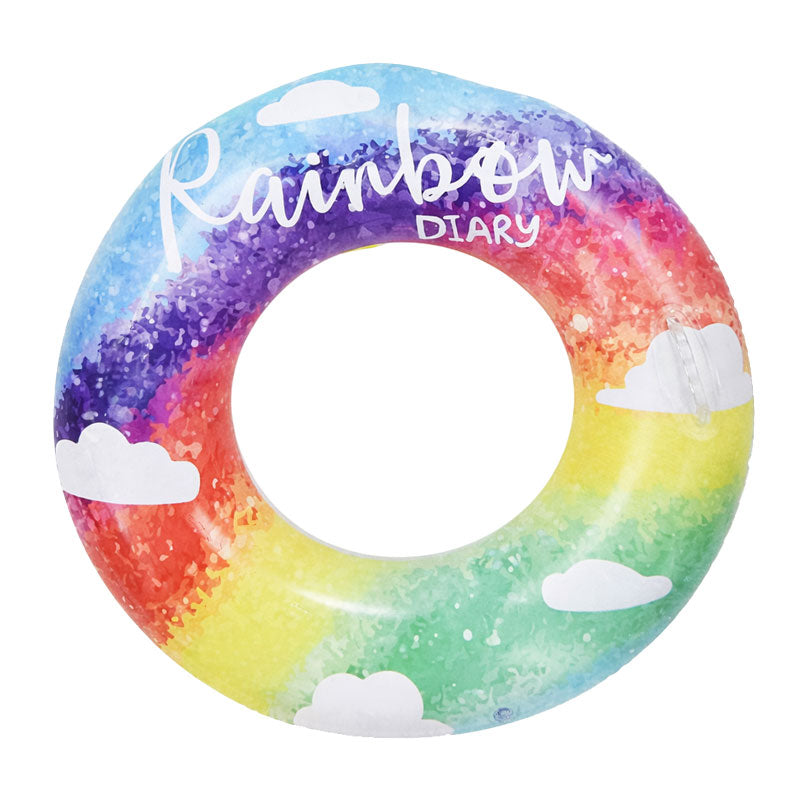 Φουσκωτό Σωσίβιο Κουλούρα Ουράνιο Τόξο 90cm - Inflatable Swim Ring Rainbow