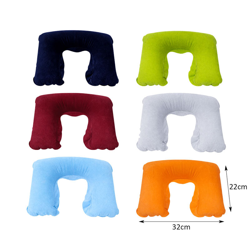 Φουσκωτό Μαξιλάρι Λαιμού Ταξιδιού 32x22cm - Inflatable Travel Neck Pillow