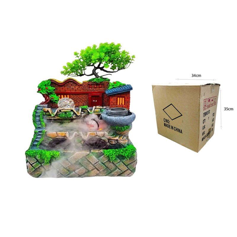 Διακοσμητικό Συντριβάνι Feng Shui - Resin craft bonsai running water ornament