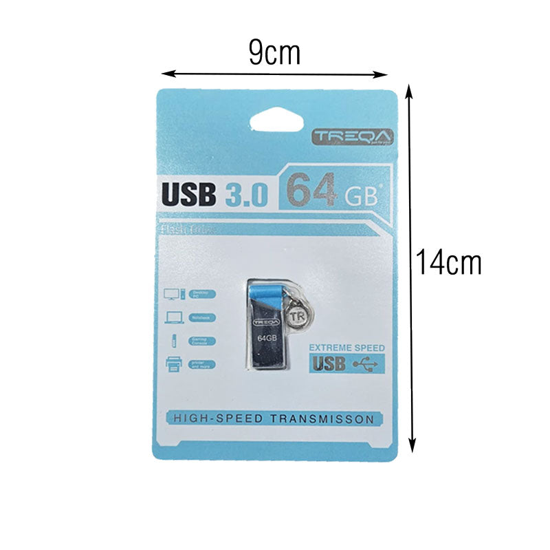 Treqa Στικάκι USB 64GB 3.0 - USB 3.0 Flash Drive