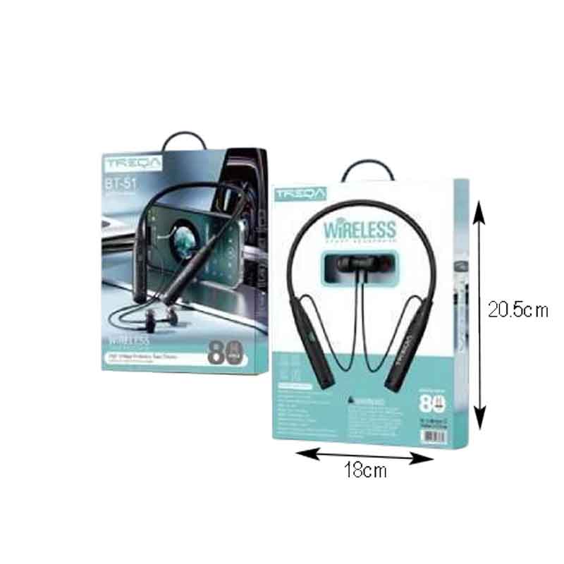 Treqa Ασύρματα Ακουστικά In-ear Bluetooth Handsfree BT-51 -  Wireless Earphone