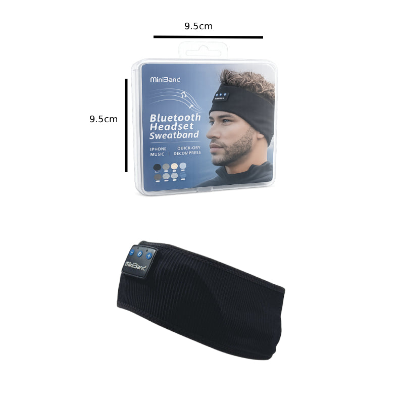 Αθλητική Κορδέλα Κεφαλής Bluetooth με Ακουστικά MiniBand - MiniBand Bluetooth Headset Sweatband