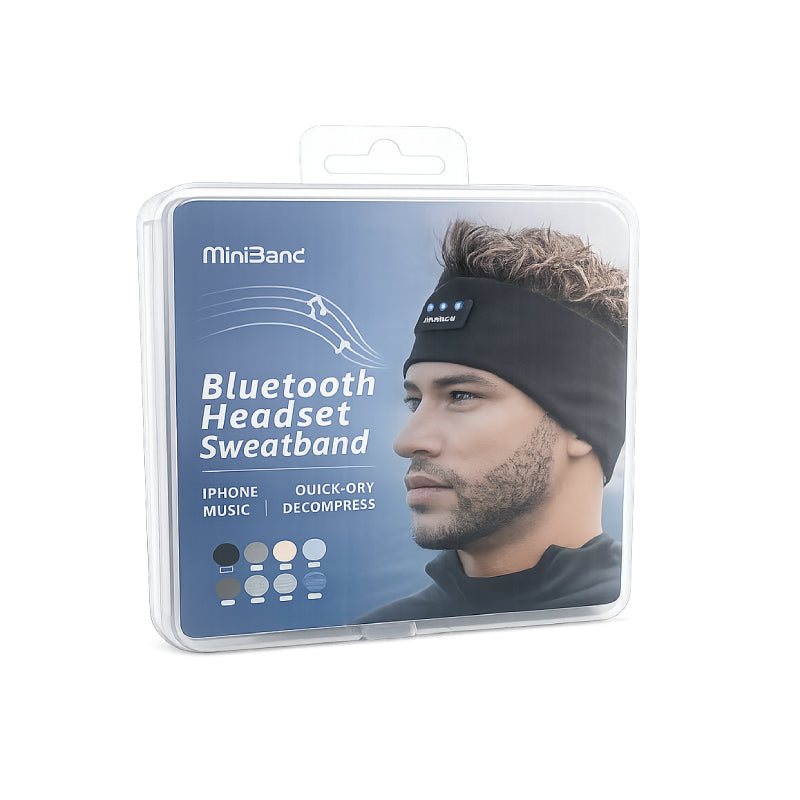 Αθλητική Κορδέλα Κεφαλής Bluetooth με Ακουστικά MiniBand - MiniBand Bluetooth Headset Sweatband