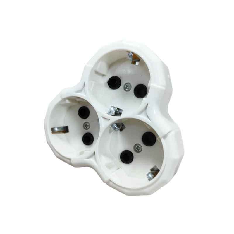 Πολύπριζο αντάπτορας ταφ 3 θέσεων 16Α/250V - Multi-socket adapter taf