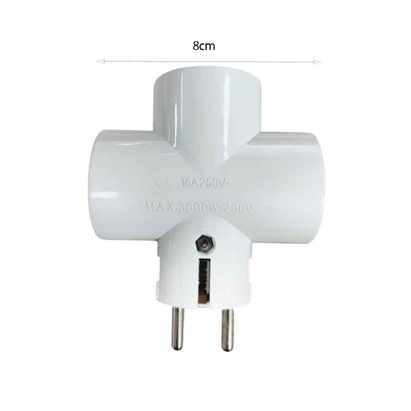 Πολύπριζο αντάπτορας ταφ 3 θέσεων 16Α/250V - Multi-socket adapter taf