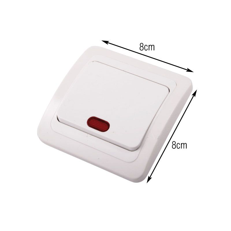 Songrui Διακόπτης λευκός με Λαμπάκι– Wall switch