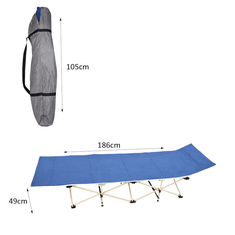Πτυσσόμενο Κρεβάτι Camping με Τσάντα Μεταφοράς 186cm - Folding Camping Bed with Carry Bag