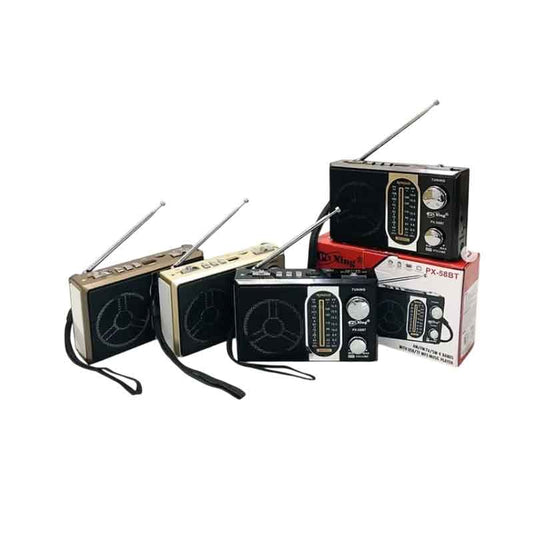 PuXingΕπαναφορτιζόμενο Ραδιόφωνο Bluetooth/Mp3/Usb/TF PX-55BT  – Radio