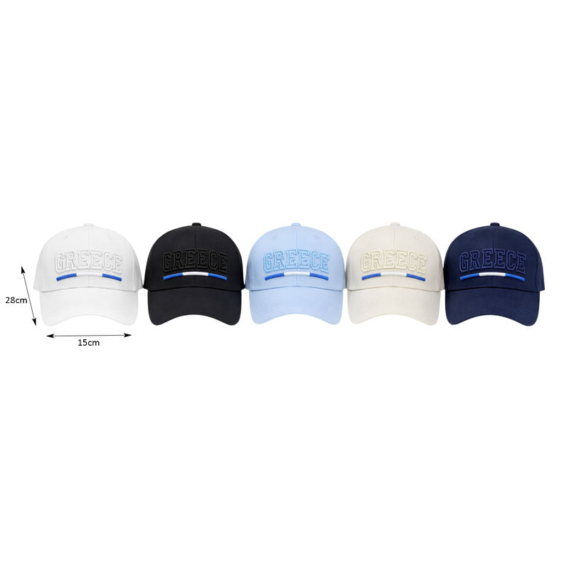Καπέλο Τζόκεϊ με Κέντημα Greece - Embroidered Baseball Cap