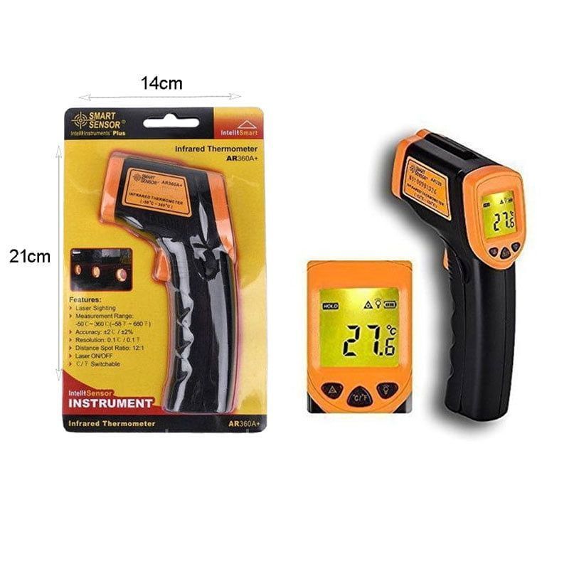 Smart Sensor Θερμόμετρο υπερύθρων χειρός AR360A+ - Infrared Thermometer