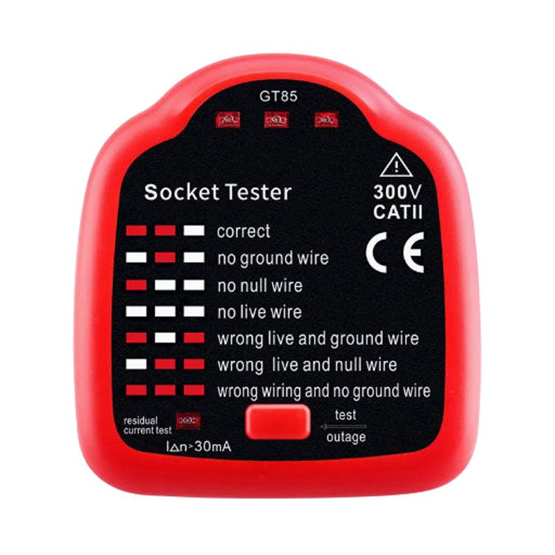 Benetech Δοκιμαστής Πρίζας Ρεύματος GT85 - Socket Tester