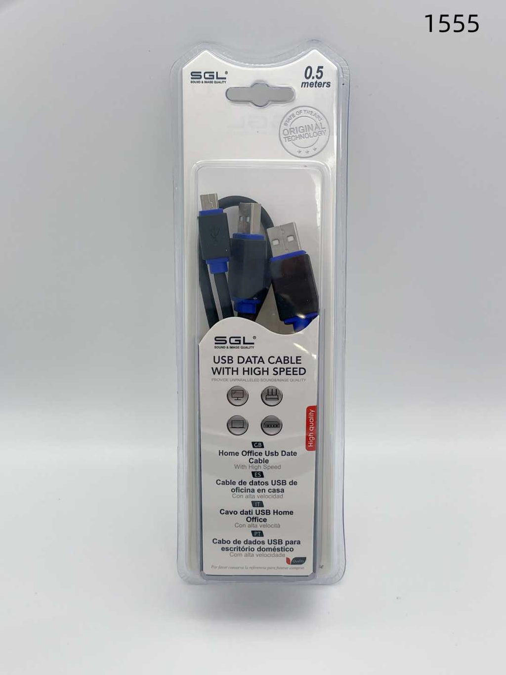 Καλώδιο μεταφοράς δεδομένων - 1555 - USB Mini/2 x USB A male - 50cm - 097978