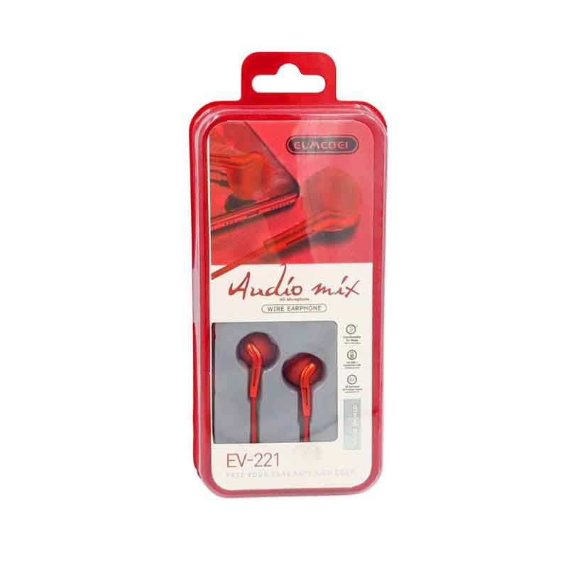 Elmcoei Handsfree Ακουστικά Audio Mix Ev-221 3.5mm Jack - Earphones