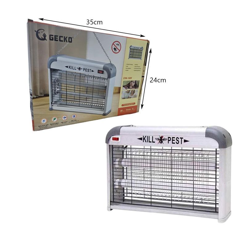 GECKO Ηλεκτρική Εντομοπαγίδα UV – Pest Killer 16W