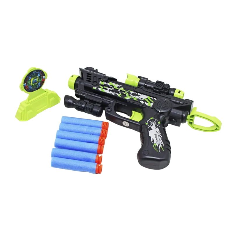Παιχνίδι Όπλο με Μαλακές Σφαίρες 6+ DF0201A - Mayan Shooting Soft Bullet Gun Sports Game