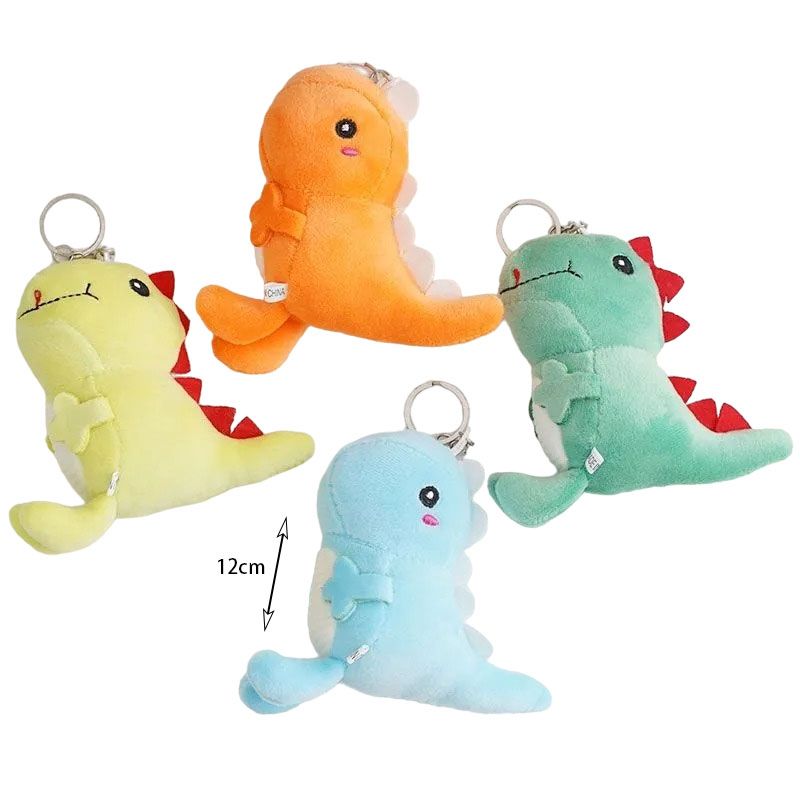 Λούτρινο Δεινοσαυράκι Μπρελόκ 12cm - Stuffed Dino Keychain