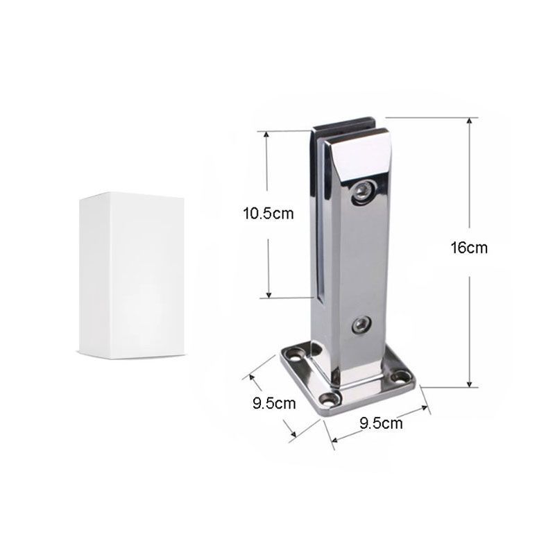 Βάση στήριξης γυάλινης πόρτας 16cm - Glass door support base