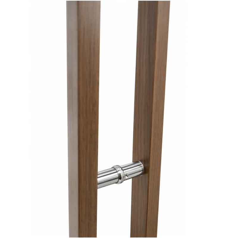 Λαβή Πόρτας Αλουμινίου με Σχέδιο Ξύλου 59.4cm – Aluminum Door Handle Wood Effect