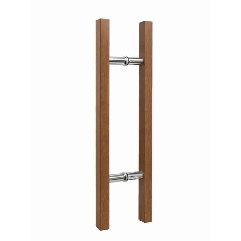 Λαβή Πόρτας Αλουμινίου με Σχέδιο Ξύλου 59.4cm – Aluminum Door Handle Wood Effect