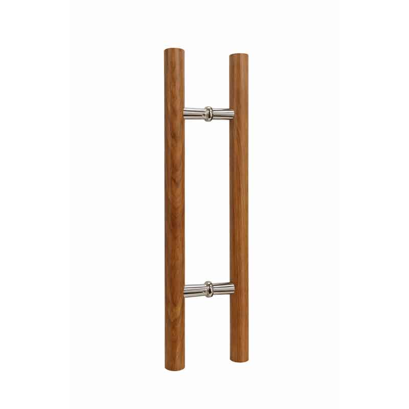 Λαβή Πόρτας Αλουμινίου με Σχέδιο Ξύλου 59.7cm – Aluminum Door Handle Wood Effect